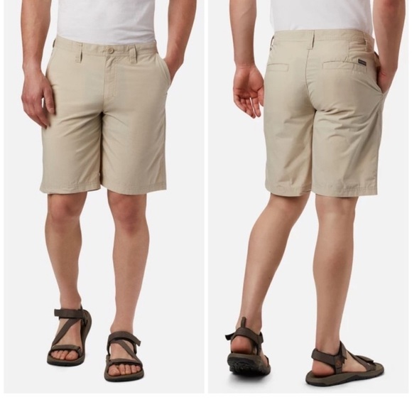 Columbia Mens 8” Inseam Shorts in Khaki Size 40 - Picture 1 of 8